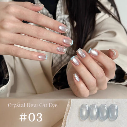1-12pcs SHAKA Autumn Tanhua Cat Eye Pink Transparent Color Gel Nail Polish 2026 New Simple And Generous Halloween Nail Gel