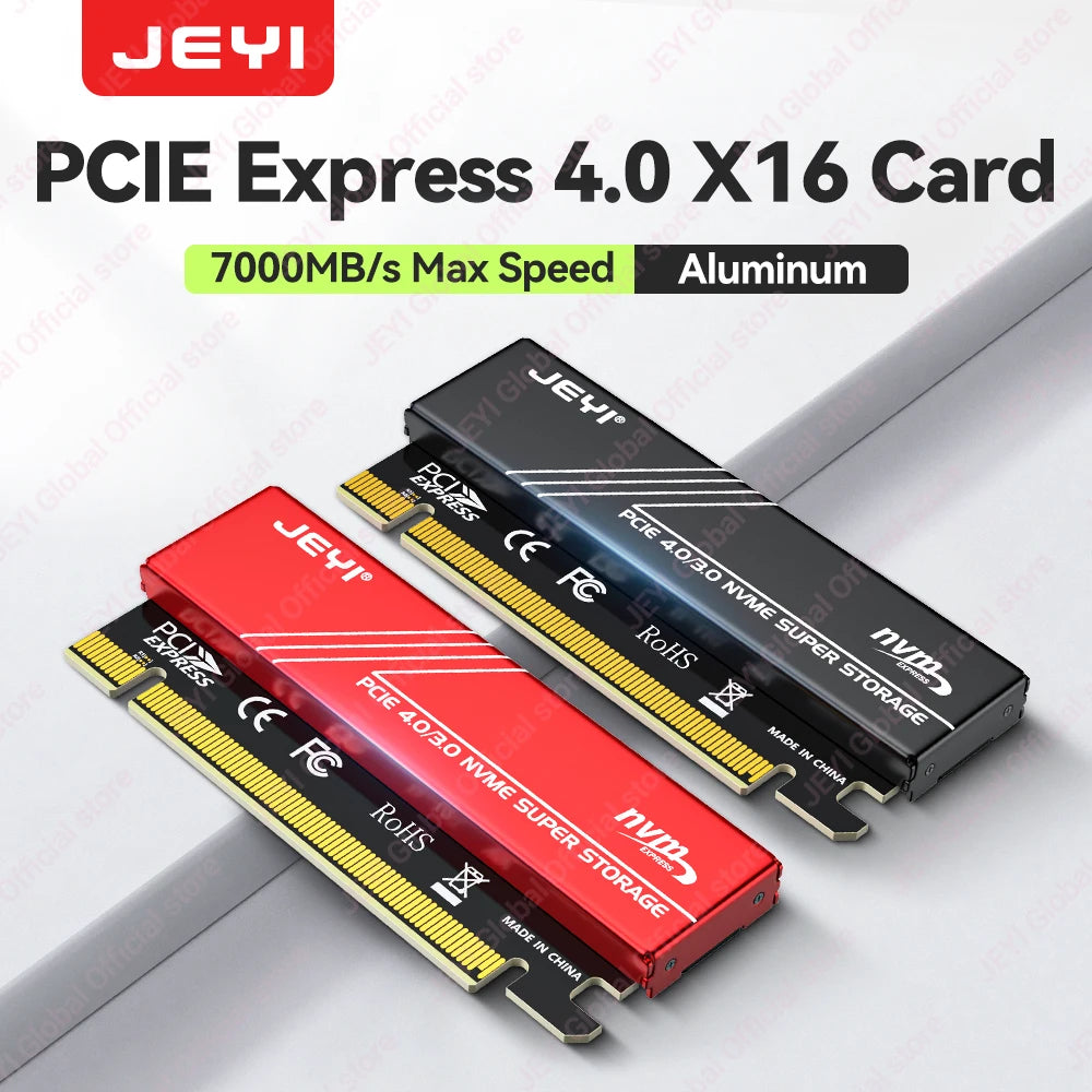M.2 NVMe till PCIe x16-adapter med kylfläns – JEYI