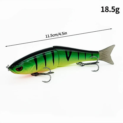 11.5cm 18.5g Balam Glide Bait Swimbait Joint Giant Pike Bass Fishing Lure Hard Bait Catfish Saltwater Lures Leurre De Pêche