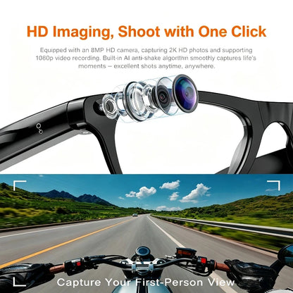 Xiaomi Upgrade Smart AI Glasses 800W HD 8K Shooting Camera Photo Video Voice Call Translation Bluetooth AI Motorcycle Glasses