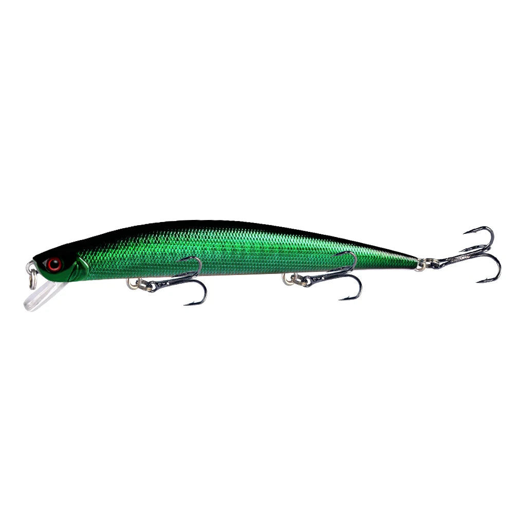 1pcs Fishing Lures 12.5cm/12g Minnow Lure Rattling High Quality Hard Bait Crankbait Wobbler Fishing Tackle Leurre Peche For Pike
