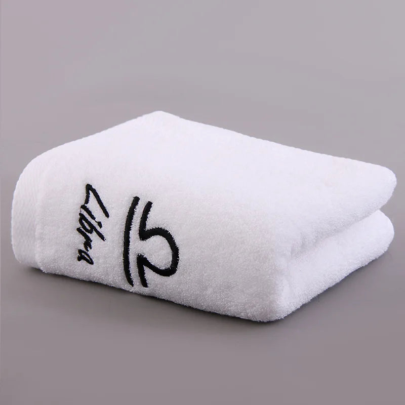 12 Constellation Letters Towel Embroidery Cotton Absorbent Quick Dry Lovers Gift Thickened Sport Soft fashion Face Towel 35x75cm