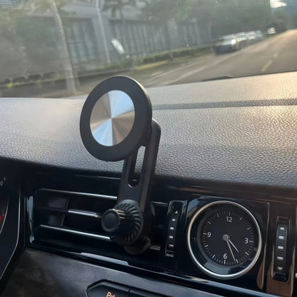 Magsafe Car Phone Holder, Strong Magnetism High-Quality Support for One-Handed Use Metal Hook Magnetic Car Phone Mount