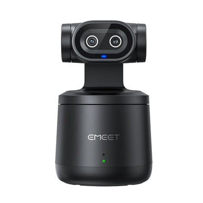 EMEET PIXY Wireless 4K Webcam Dual-Lens AI Tracking PTZ Streaming Camera Gesture Control HDR Live Streaming for YouTube/Facebook