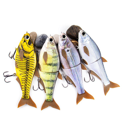 PyroCatus Big Game Glide Shad Baits 23cm/140g Sinking Hard Body Baits Soft Tail Fishing Lures Jointed Swimbait Tackle