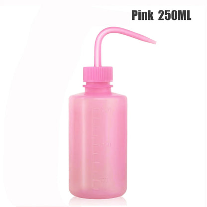 500/250ml Tattoo Wash Bottle 5 Colors Rinse Spray Bottle Economical Plastic Squeeze Clean Bottles for Medical Labs Tattoo Supply