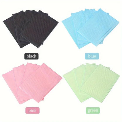 125/50/25Pcs Black One-time Tattoo Cleaning Wipes Pad Disposable Dental Piercing Bibs Waterproof Sheets Paper Tattoo Accessories