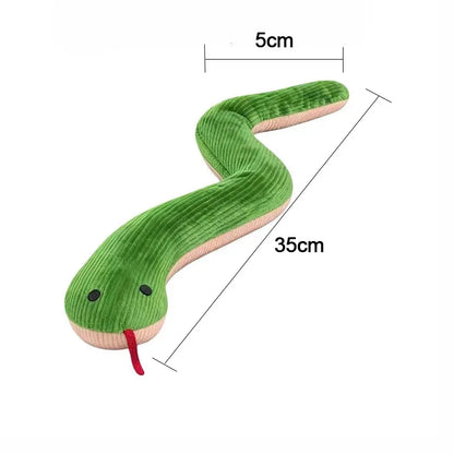 16.5 Inches Dog Toy Snake Interactive Toy Kitten Kick Toy Interactive Pet Toy for Indoor Cats Pet Supplies