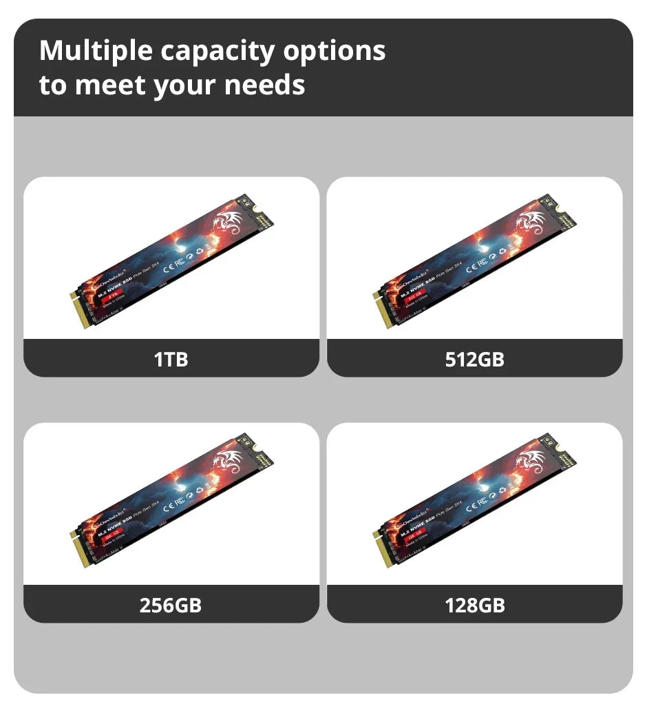 SomnAmbulist M.2 NVMe SSD PCIe 3.0 Gen3 x4 High‑Speed Internal Solid State Drive For Laptop Desktop PC Storage Upgrade