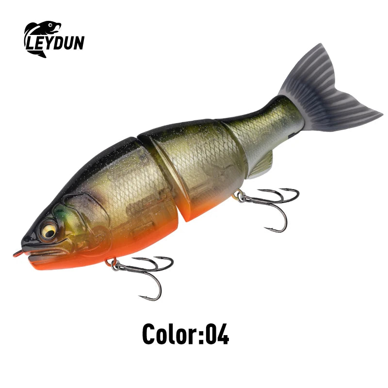 LEYDUN JOINTED CLAW SATCHET 184mm 2.5OZ Fishing Lures Joint Body Glide Swimbaits Floating Powerful S-Shaped Big Hard Baits Bass