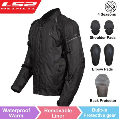 MC-jacka LS2 Sepang MJ145 – körjacka med mjuka skydd, M–XXXL