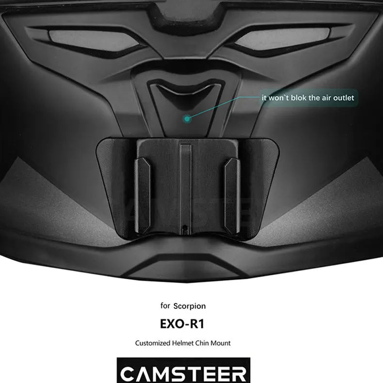 for Scorpion Exo R1 Helmet Custom Aluminium Chin Mount for GoPro Hero 13 12 11 10 Insta360 X4 X3 Ace Pro DJI Action 5 4 3 Camera
