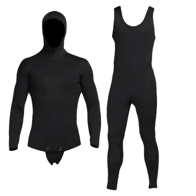 1,5mm Neopren Våtdräkt Herr – 2-delad, UV-skydd, Dykning & Simning, S–XXXL