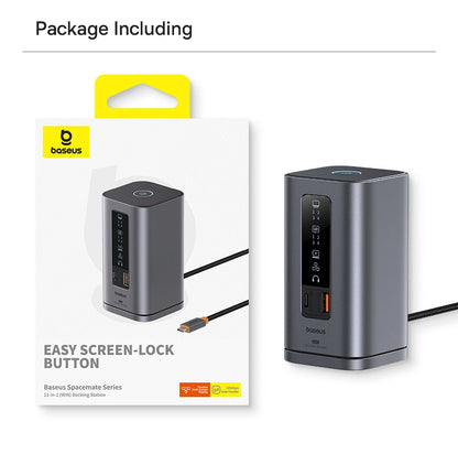Baseus 11/12-i-1 USB-C-docka med flera skärmutgångar och PD