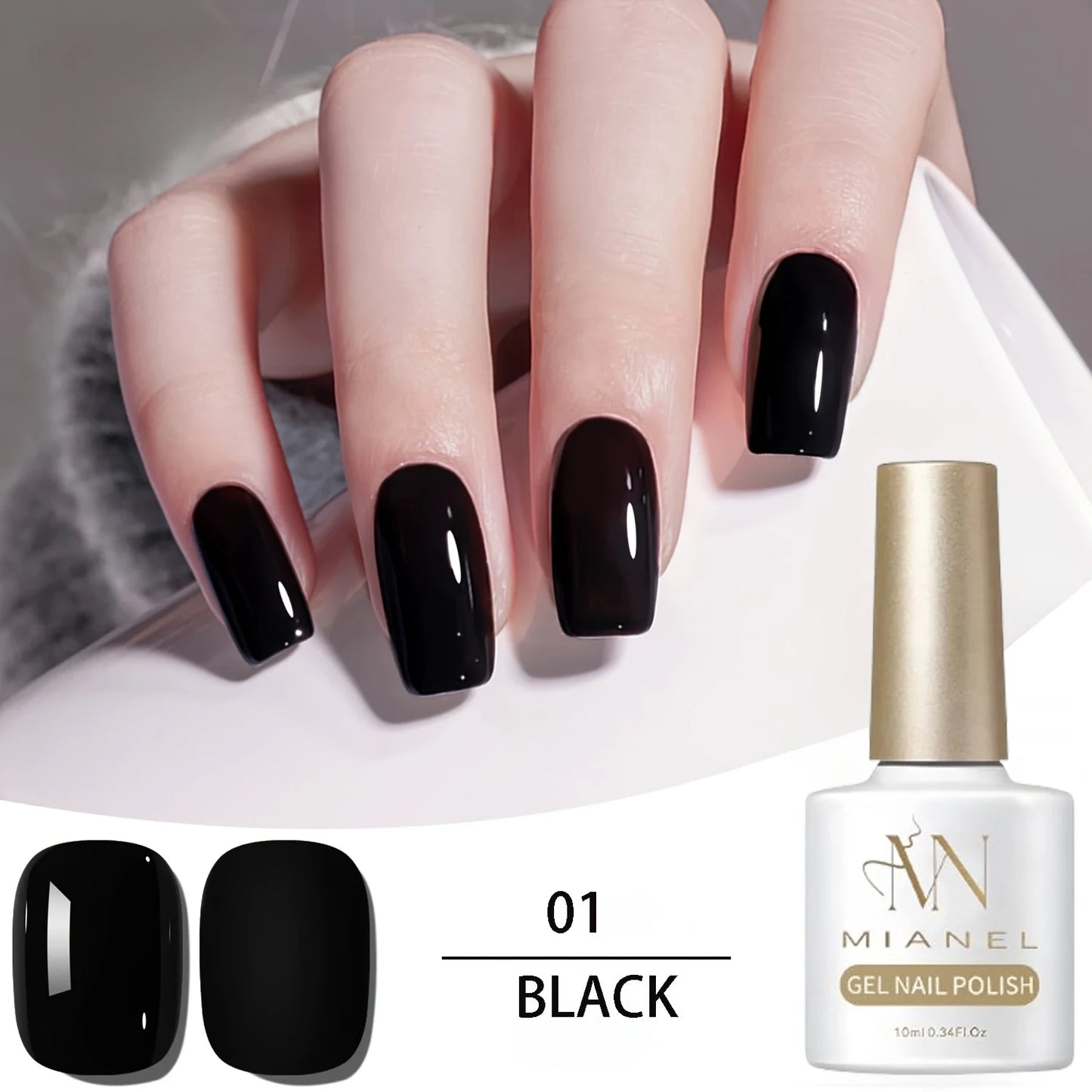 MAINEL 1-12Pcs Fashion Nude Shiny Soak Off UV Gel Nail Gel Polish Cosmetics Nail Art Nails Gel Polish Tips Nail Varnish
