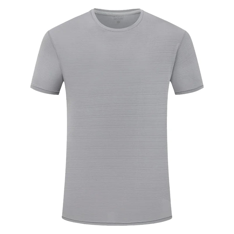 Herr Sport T-Shirt 2026 – Anpassningsbar Logotryck Brodyr Elastisk Quick Dry 9 Färger Asian S–4XL