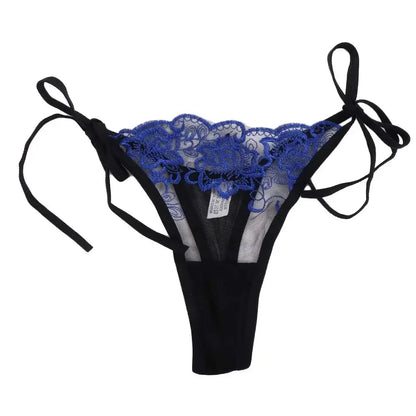Ladies Women Embroidery Transparent Lingerie Lace Panties Underwear Panty Brief