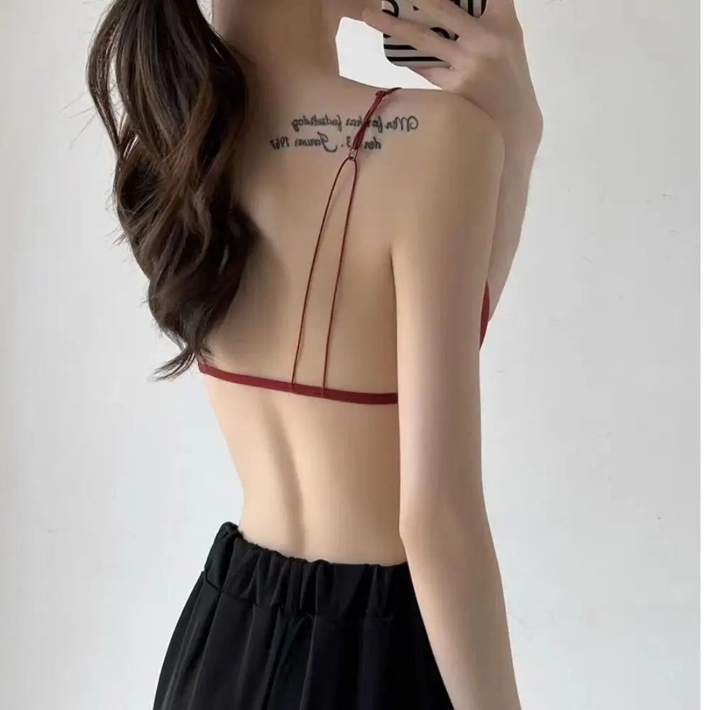 Dam Triangel-BH Franskinspirerad – Push-up Trådlös Tunna Band Enfargad, 5 Färger S–XL