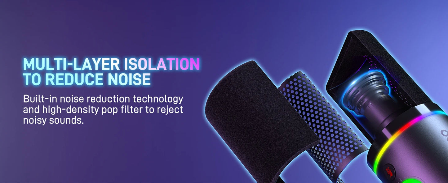MAONO PD200X XLR/USB Dynamic Microphone for Gaming Recording Streaming Youtube Metal Mic with Software Tap-to-Mute Gain Knob