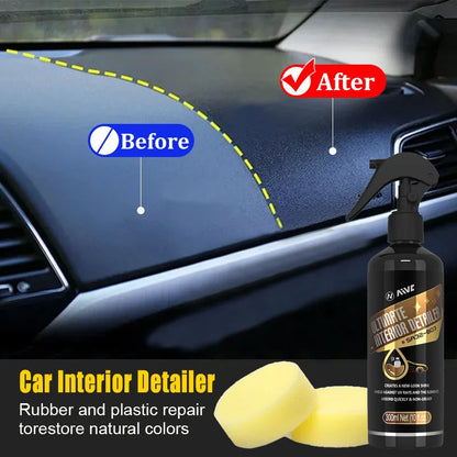 AIVC Interior Detailer Leather plastic Rubber Dressing Ceramic Black Shine Trim Restorer Car Auto Polish Cleaning Products