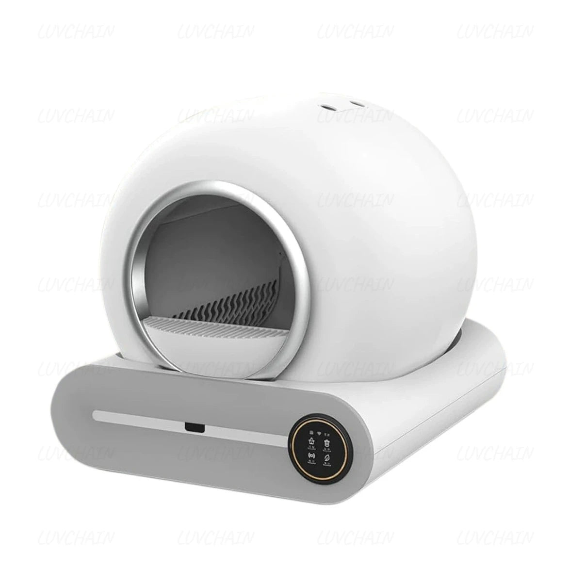 65L Smart Litter Box, Large Capacity Semi-enclosed Self-cleaning Cat Toilet, Controllable Via App, Cat Supplies, EU Stock