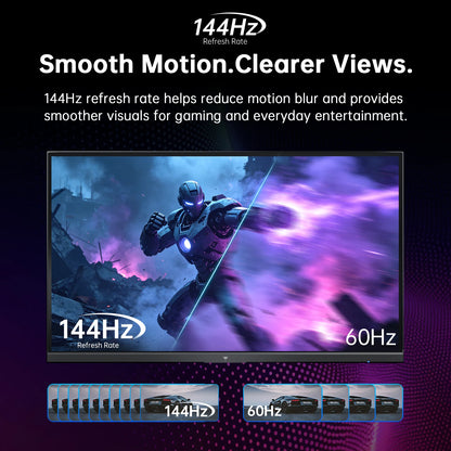 Hot KTC H24B9S-2 144Hz Gaming Monitor, 23.8' FHD IPS Display, 178° Wide Viewing Angle, 113% SRGB, 16.7M Colors, Low Blue Light, 280 cd/m², HDMI & VGA, VESA 75x75mm Mount, Smooth Gaming & Daily Productivity