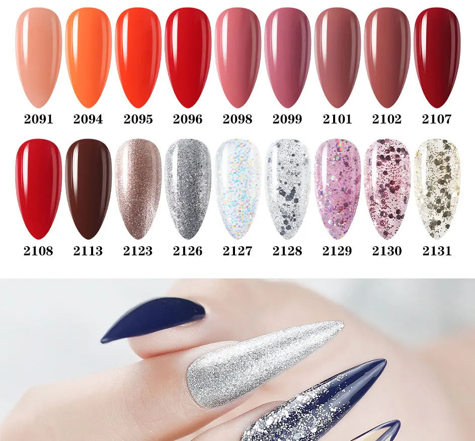 Clou Beaute Gel Nail Polish Neon Brown Royal Blue Red Green Pastal Nude Nail Art Varnishes Gel Lacquer Top Coat UV Gel Nail