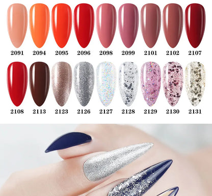 Clou Beaute Gel Nail Polish Neon Brown Royal Blue Red Green Pastal Nude Nail Art Varnishes Gel Lacquer Top Coat UV Gel Nail