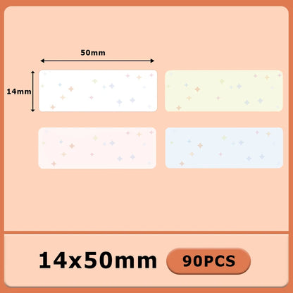 Termiska Etikettrullar Mönster & Färg – Kompatibla med Marklife P11 P12 Phomemo D30 DELI Q2 Brother – 12x40mm 14x40mm 14x50mm 2026