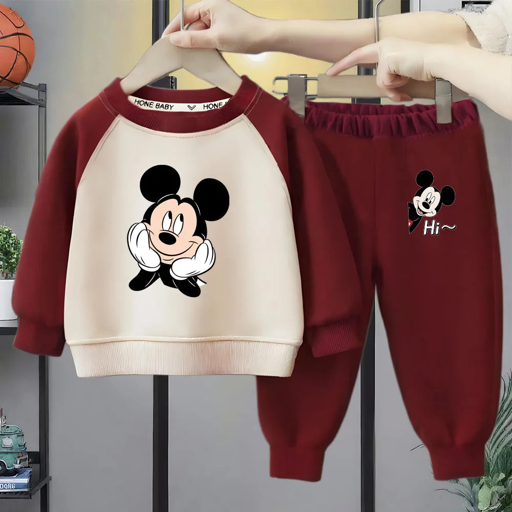 Boys Girls Long Sleeved Sweatshirts Sets Spring Autumn Chidren's Clothing Sets Baby Kids Casual Sweatshirt Set New Tracksuit