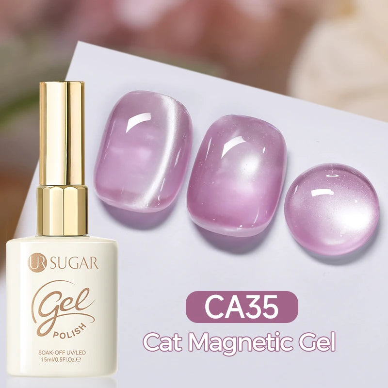 UR SUGAR 15ml Cat Magnetic Gel Nail Polish 30 Colors Semi Permanent Magnetic Gel UV/LED Soak Off Painting Vanrish Design