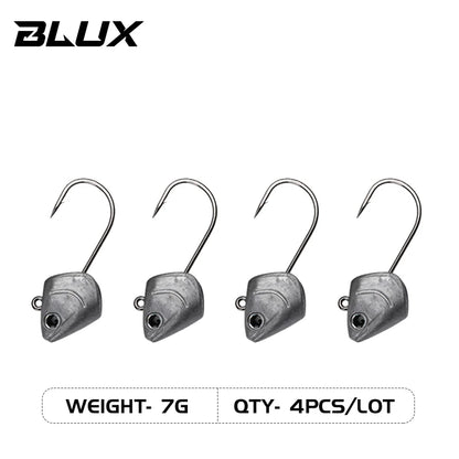 BLUX BLOD SHAD 80mm 105mm Soft Fishing Lure Jighead Black Tail Minnow Artificial Silicone Bait Saltwater Sea Bass Swimbait Gear
