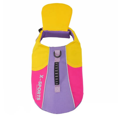 Big Dog Life Jacket with Removable Front Float Hand-Held Pet Life Vests Outdoor Training Swimming Clothes for Medium Large Dogs