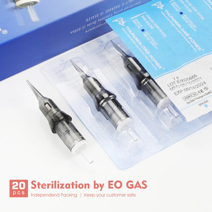 20pcs/Box Tattoo Needles Revolution Cartridge Curved Magnum Shader 0.16/0.18/0.3/0.35mm Tattoo Cartridges for Permanent Makeup
