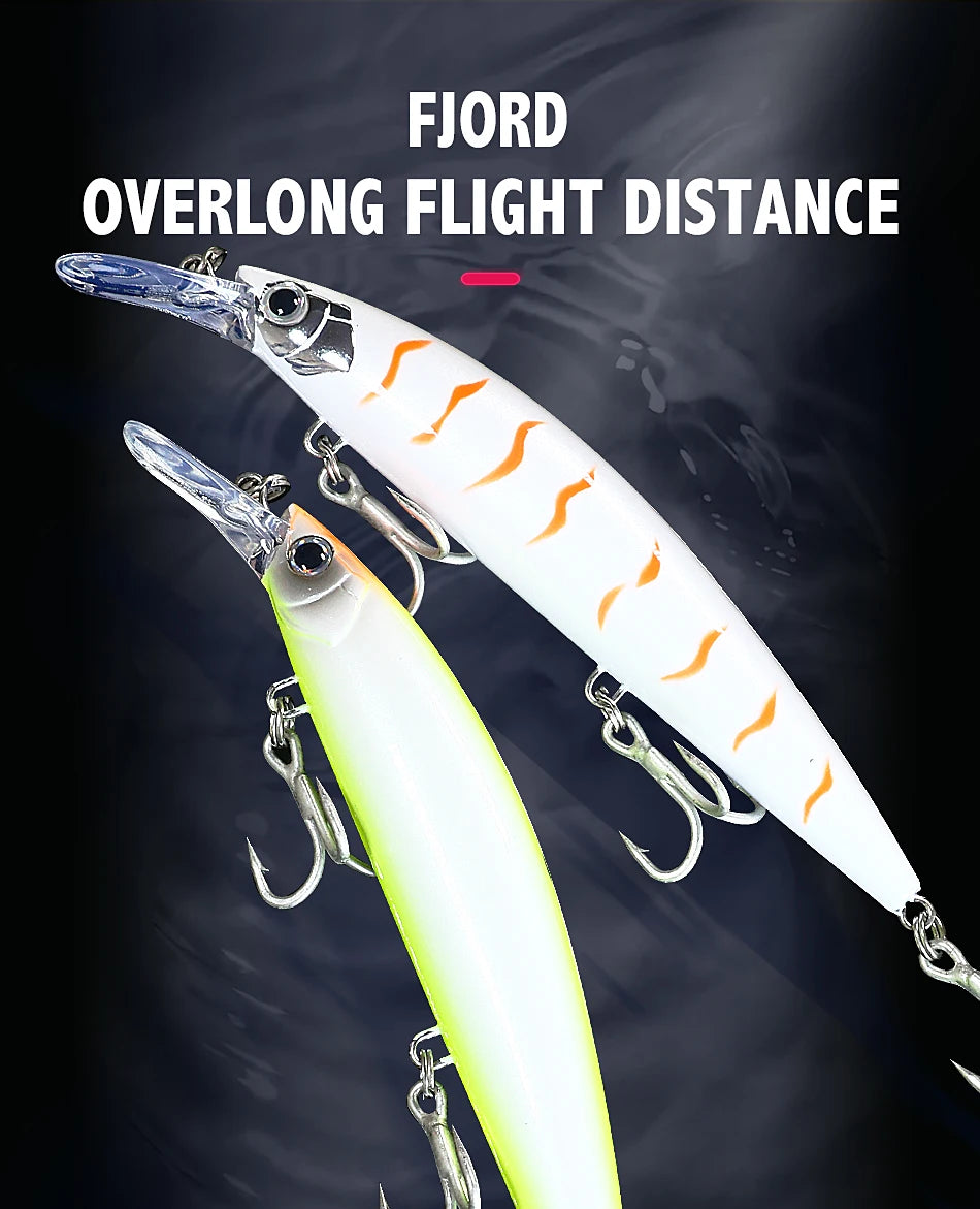 FJORD 110S 37g 90S 29g 70S 17g Heavy Sinking Minnow Fishing Lures Saltwater Freshwater Long Casting Sea Artificial Bait Jerkbait