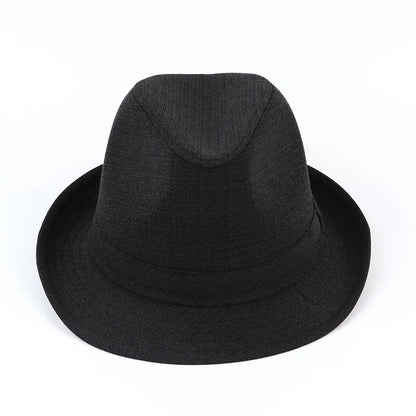 Autumn&Winter Hats For Men Fedoras Top Jazz Plaid Hat Adult Bowler Hats