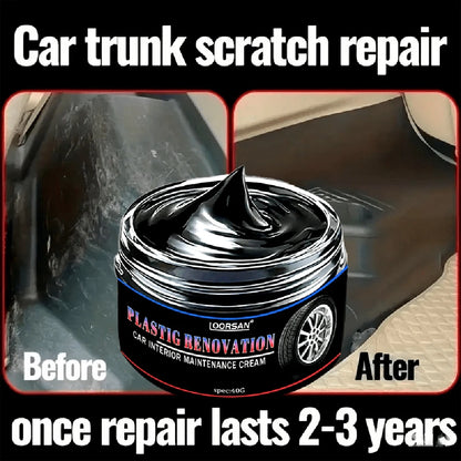 Car Plastic Polish Cream - Interior Restorer, Scratch Remover, Gloss Enhancer, Fading Prevention, Easy Repair Solution 40ml