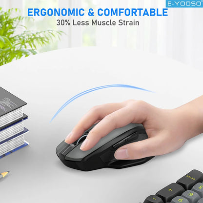E-YOOSO 2.4G Wireless Mouse Portable Ergonomic Computer Mice Mouse For Office Gaming Mouse Laptop/iPad/Tablet/Mac