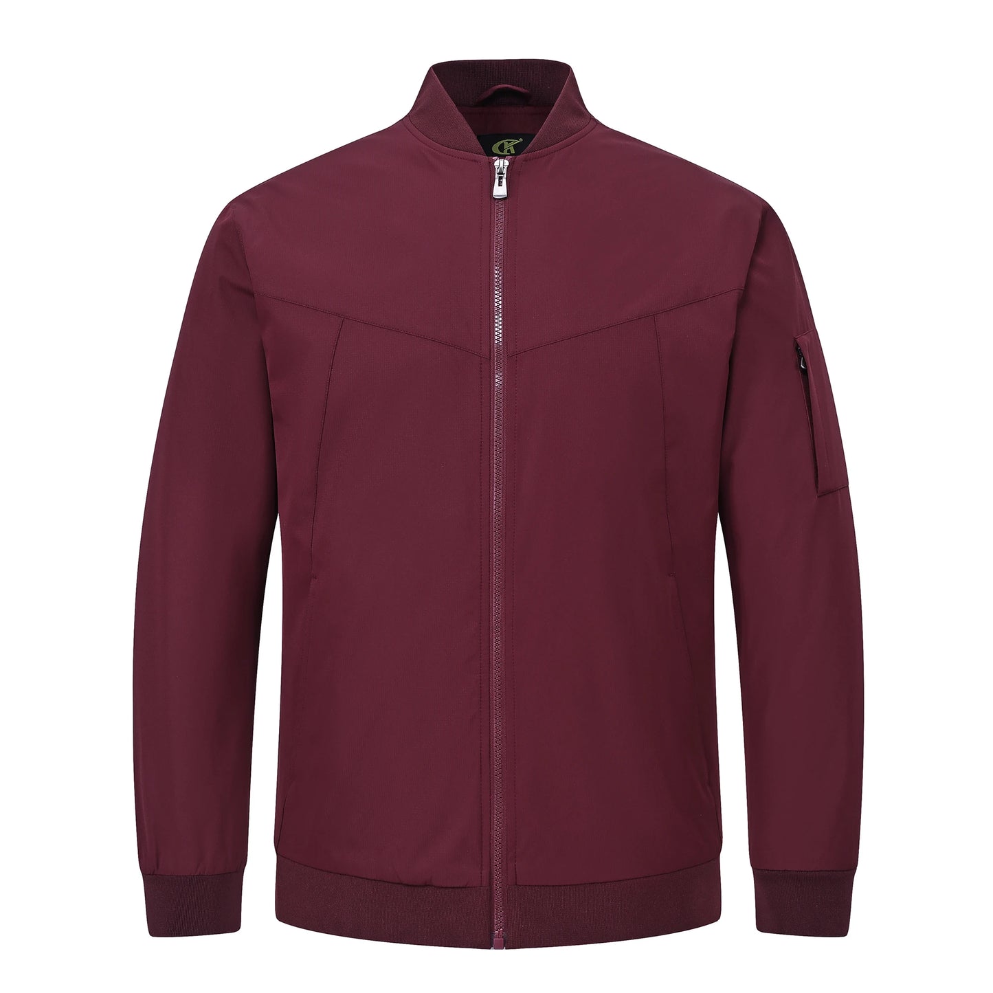 Men's Lightweight Windbreaker Jacket Causal Fashion Stylish BaseBall Coat with Side Inner Pocket for Work Golf Fishing