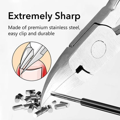 Professional Nail Clipper Thick Nail Nippers Dead Skin Removal Nail Art Pedicure Care Piler Cutter Scissor Tools