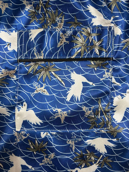 HZOIOYS randigt pyjamasset herr med satinkänsla – kortärmat, S–1XL