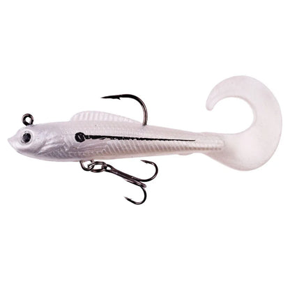 6PCS Wobblers Artificial Baits Fishing Tackle Soft Silicone Bait For Sea Bass Spoon Pike Carp Fishing Lures Swimbait