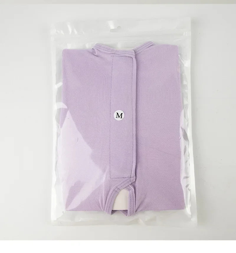 Soft Cat Recovery Vest Anti Licking Kitten Surgery Suit Pet Sterilization Jumpsuit Comfortable Weaning Clothes for Daily Care