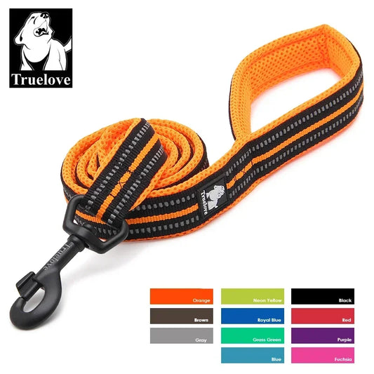 Truelove Mjuk Hundkoppel Reflex Nylon Mesh Vadderad Valp