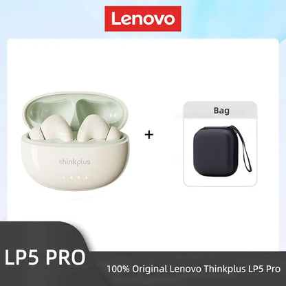 Lenovo LP5 PRO Wireless Bluetooth 5.4 Earphones TWS HiFi Sound Gaming Earbuds Sport Headset Long Standby Touch Contol with Mic