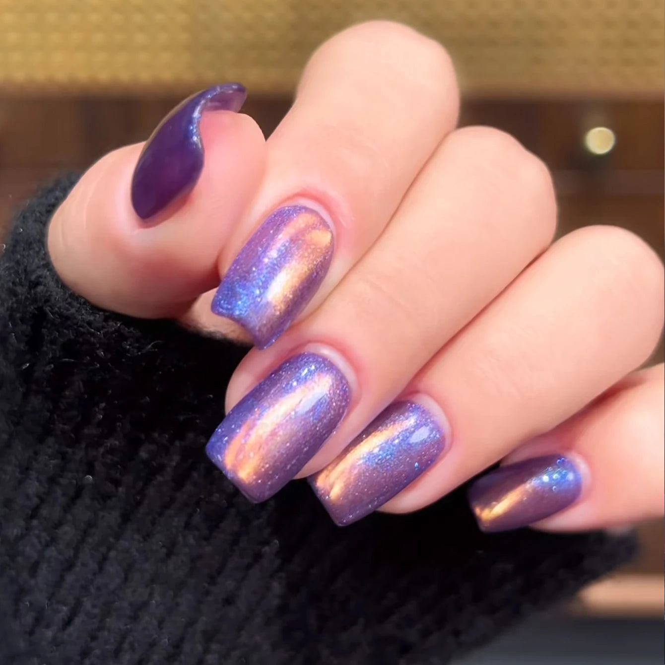 MIANEL Orion Nebula Cat Eye Gel Nail Polish Sparkling Crystal Shimmer Blue Purple Gold 2026 Spring/Summer Unique Special