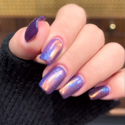 MIANEL Orion Nebula Cat Eye Gel Nail Polish Sparkling Crystal Shimmer Blue Purple Gold 2026 Spring/Summer Unique Special