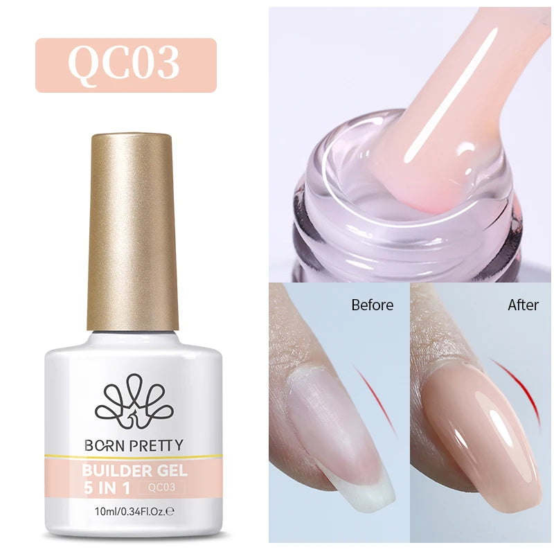 BORN PRETTY Super Top Coat and Base Gel Nail Polish for Gel Polish Semi-permanent Varnish Rubber Top Coat 10ml Nail Supplies