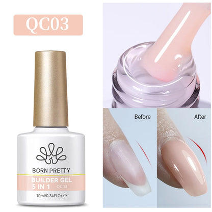 BORN PRETTY Super Top Coat and Base Gel Nail Polish for Gel Polish Semi-permanent Varnish Rubber Top Coat 10ml Nail Supplies