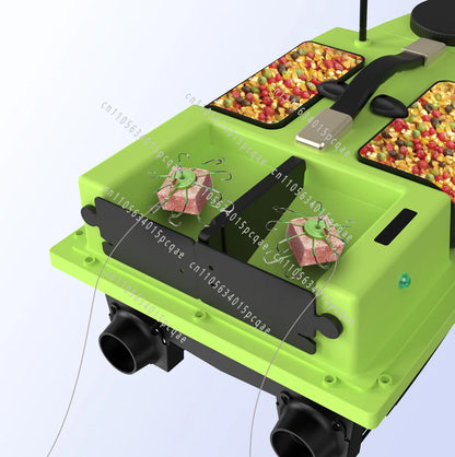 Intelligent remote control nesting boat 500 meters GPS automatic return 99 fixed-point fishing bait tug boat